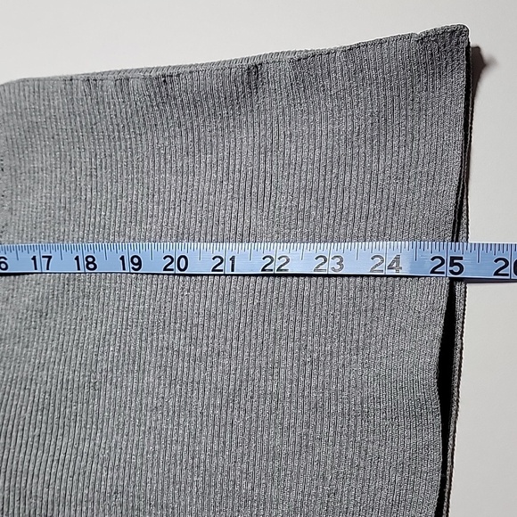 Karen Scott Cardigan Sweater Open Front Waterfall Longsleeve Drape Ruffle Grey S - Picture 13 of 14